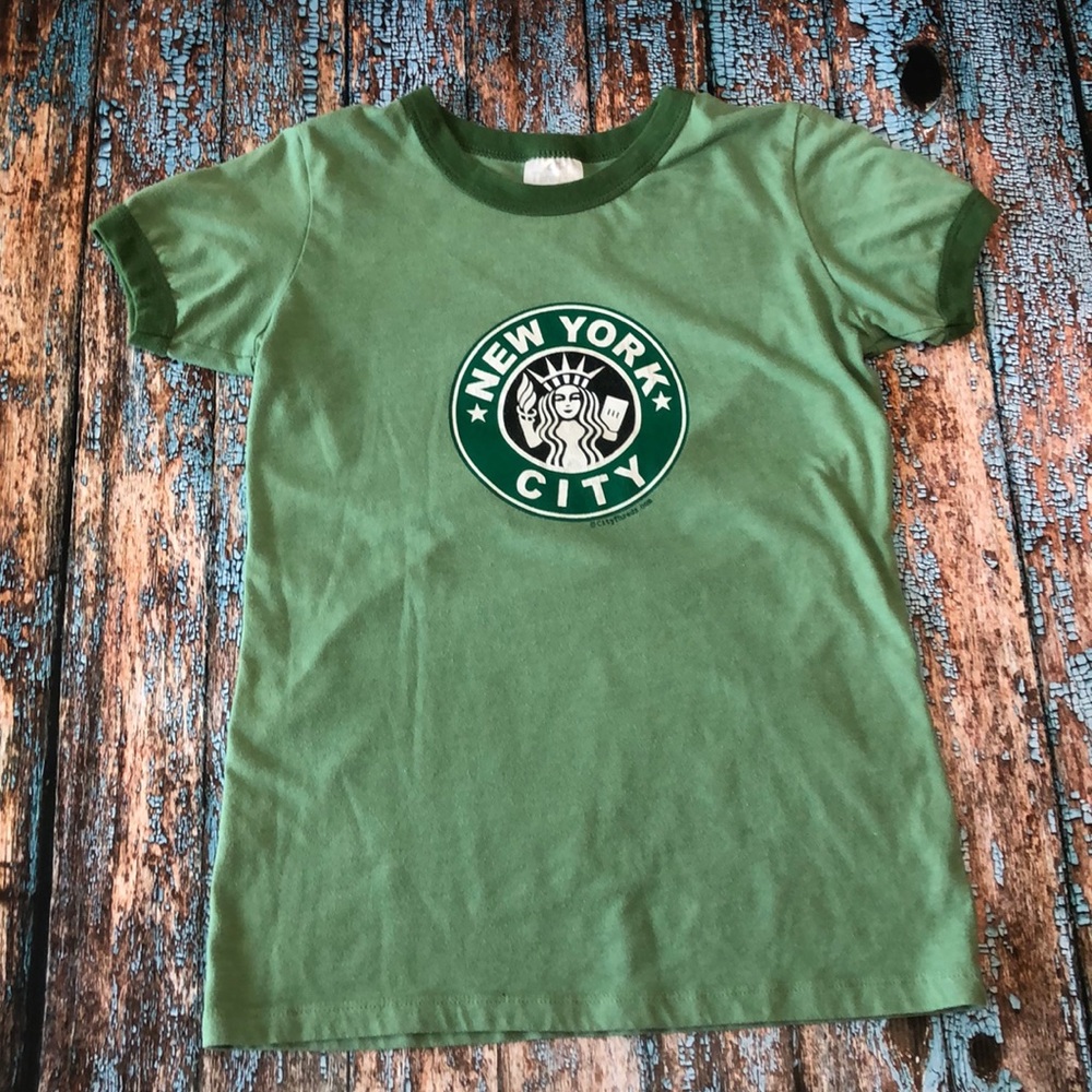 Women’s starbucks/NYC shirt